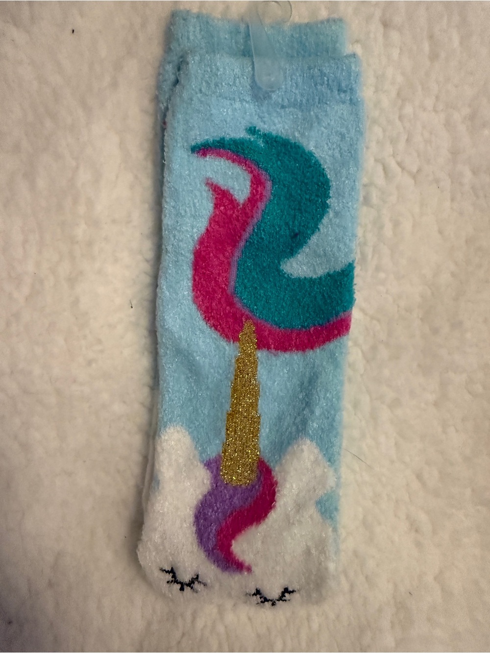 Plush bath And body works shea make magic  Unicorn socks